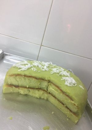 Hình của món Chiffon lá dứa.