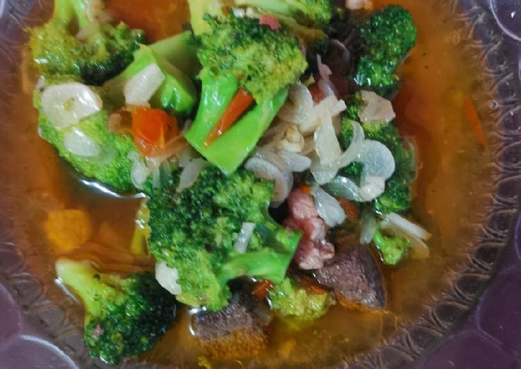 Resep Brokoli hati babi 🐷 Lezat