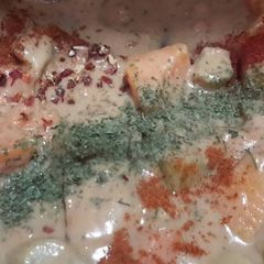 A picture of Sig's Butternut Squash and Rhubarb Sauce.