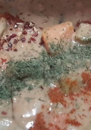 A picture of Sig's Butternut Squash and Rhubarb Sauce.