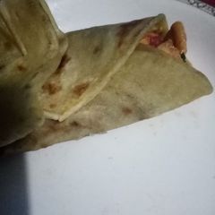 A picture of Chapati wrap #recipemarathon.