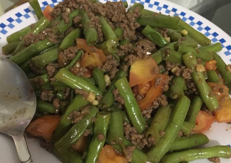 Bahan Membuat Buncis Cah Sapi Saus Tiram yang mudah