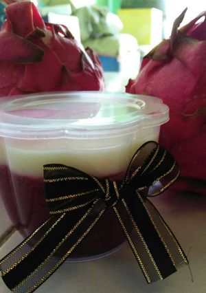 Foto resep Puding Buah Naga