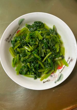 清炒菠菜 的食譜成品照片