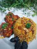 Nasi Beriani Simple & Ayam Masak Merah