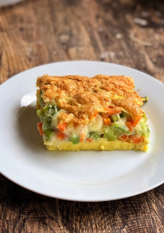 Una foto de Soufflé de verduras