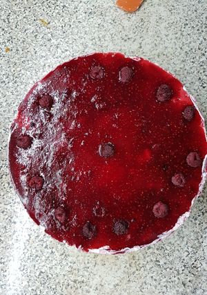 Una foto de Cheesecake de frambuesas ♡