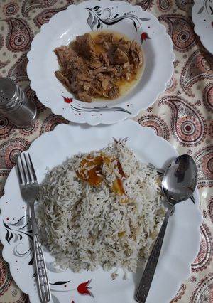 عکسی از دستور شوید پلو