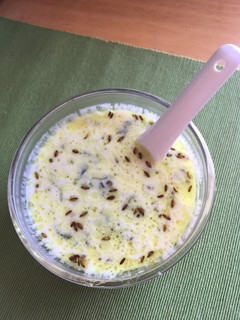 A picture of Spinach and Yogurt soup.