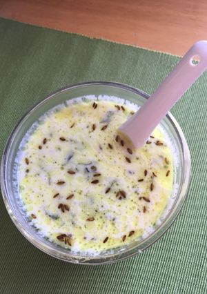 A picture of Spinach and Yogurt soup.