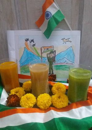 তেরঙা হেল্দি স্যুপ (tiranga heaithy soup recipe in Bengali) রেসিপির প্রধান ছবি