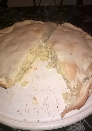 Una foto de Tarta de cebolla y queso