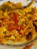 Roasted winter veg baked pasta