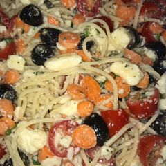 A picture of “Low carb” pasta salad.