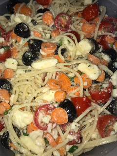 A picture of “Low carb” pasta salad.