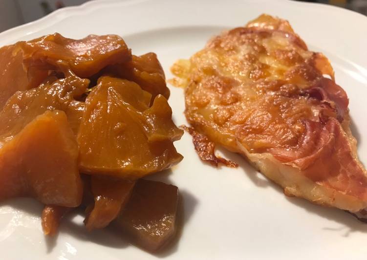 Scaloppine di pollo con prosciutto crudo e mozzarella