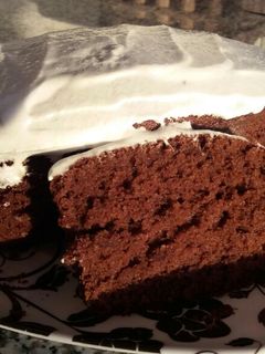 Una foto de Bizcocho navideño de chocolate