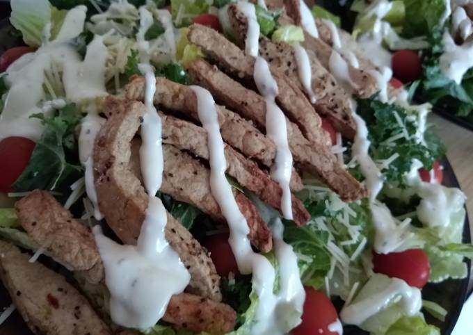Vegetarian Chicken Caesar Salad