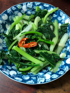 蒜炒油菜花 的食譜成品照片