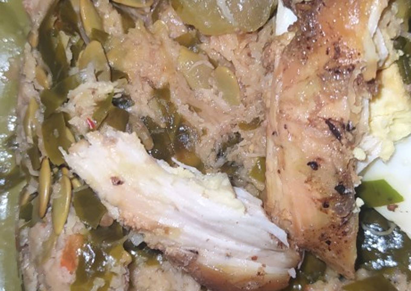 Botok ayam telur