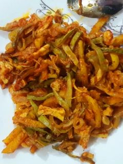 عکسی از دستور خوراک کدو سبز