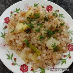 A picture of Sabudana khichdi.