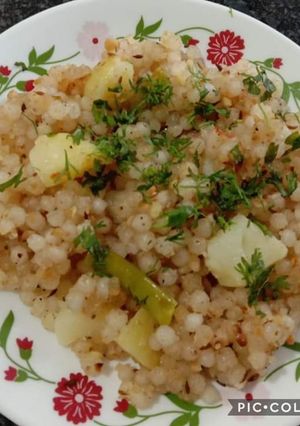 A picture of Sabudana khichdi.
