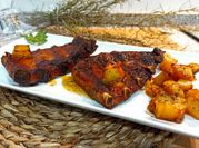 Una foto de costillas panela