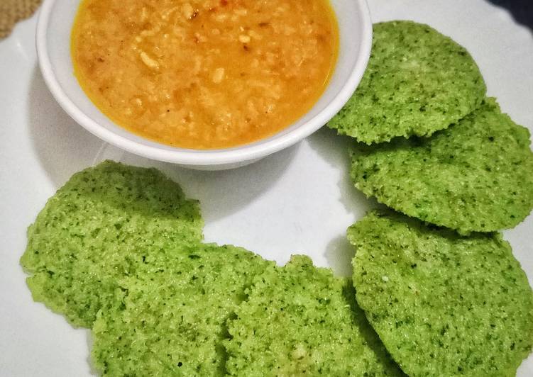 How to Spring at dinner Quinua and Spinach idli