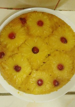 A picture of Pineapple upside down cake.