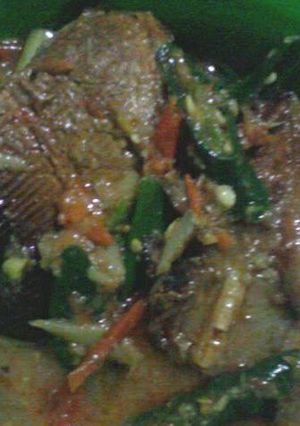 Foto resep Ikan Pari Asap Santan Pedas Masak Megicom