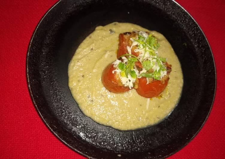 Step-by-Step Guide to Prepare Ultimate Stuffed tomato with white gravy