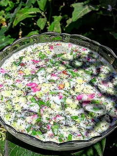عکسی از دستور آب دوغ خیار