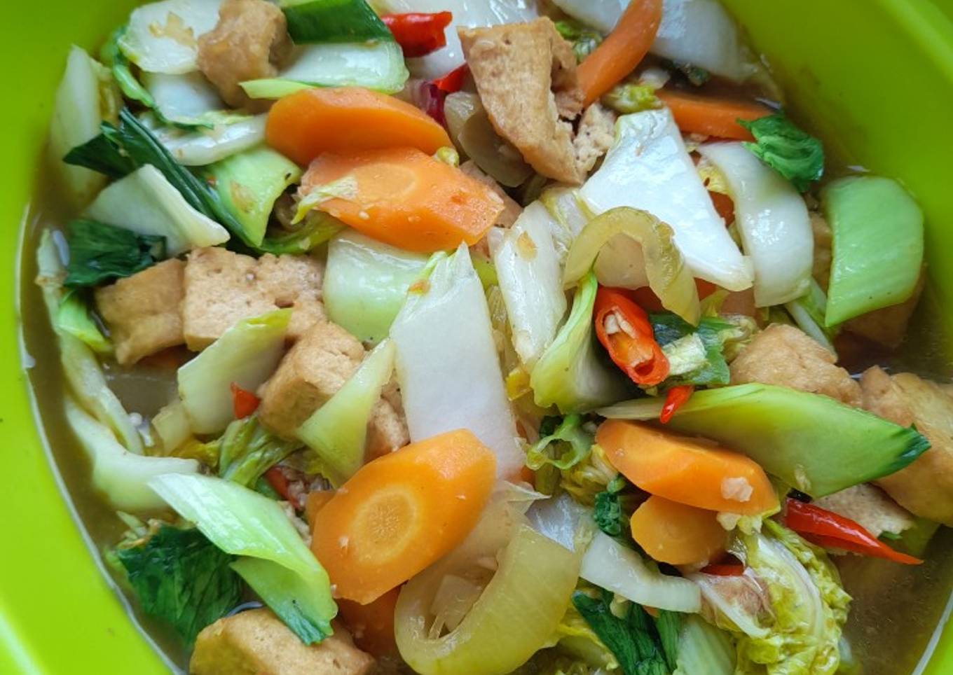 Tumis Tahu Tiram 🥬🥕🌶