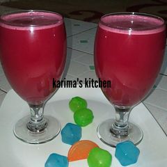 A picture of Beetroot coconut juice.