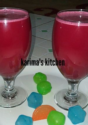A picture of Beetroot coconut juice.