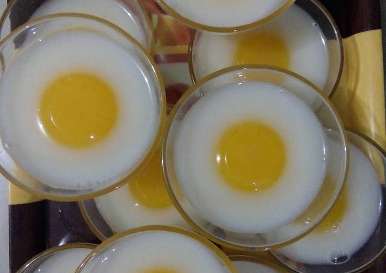 Puding telur mata sapi