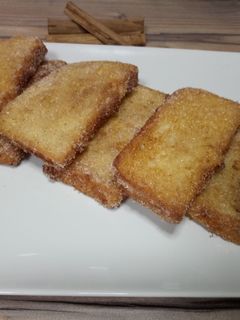 Una foto de Torrijas de jengibre y canela - Sin gluten - Sin lactosa
