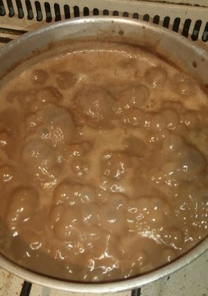 Una foto de Arroz con leche y chocolate