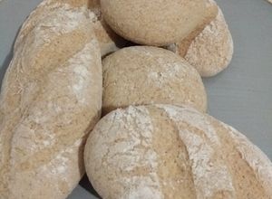 Gluténmentes barna rizslisztes, zabpehelylisztes zsemlék recept fotója