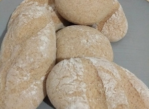 Gluténmentes barna rizslisztes, zabpehelylisztes zsemlék recept fotója