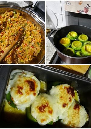 Una foto de Zapallitos rellenos de soja
