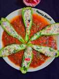 पनीर स्टफ चिल्ली पोपर्स की सालसा डीप (Paneer Stuff Popars with Salsa Dip)