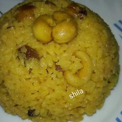 A picture of Bengali Basanti pulav / sweet pulav.