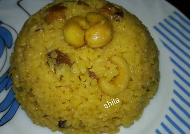 Bengali Basanti pulav / sweet pulav