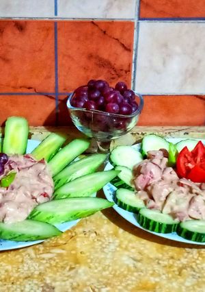 صورة لوصفة جبنه قديمه بالطحينه مع القته(القثاء)