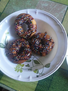Una foto de Donas con chocolate