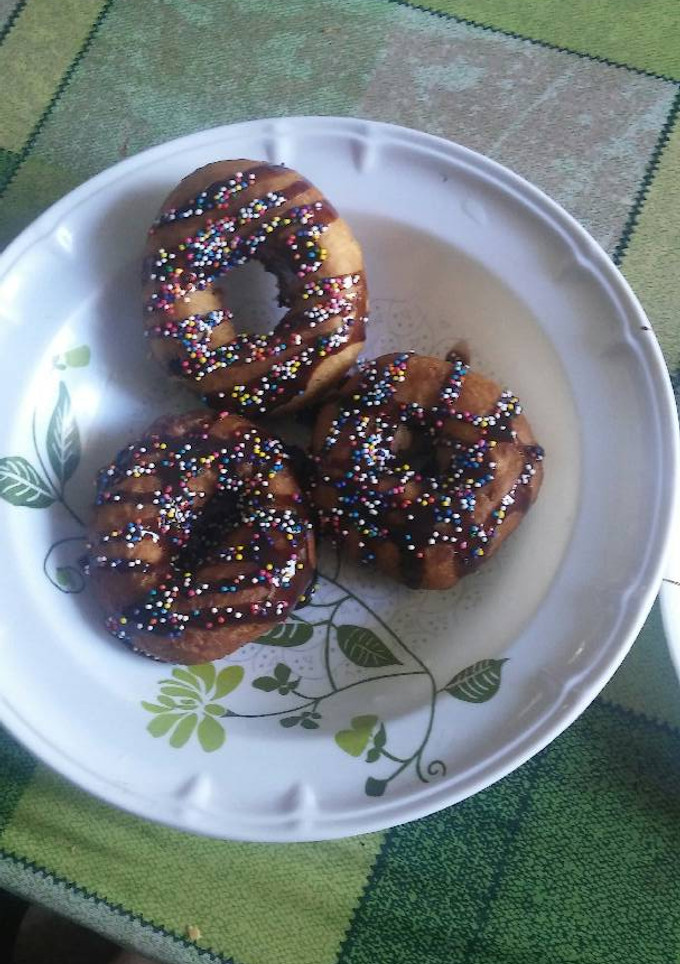 Una foto de Donas con chocolate
