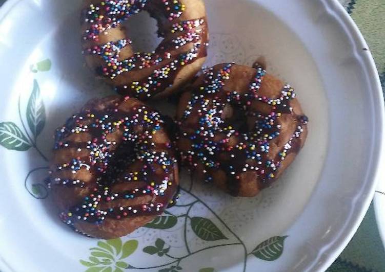 Donas con chocolate