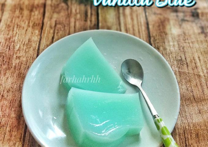 Rahasia Membuat Puding Pop Ice Vanilla Blue, Sempurna